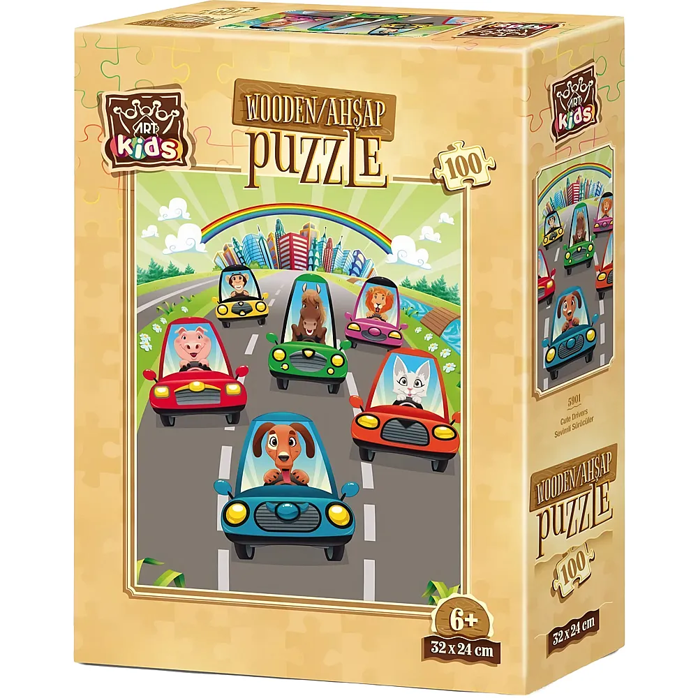 Art Puzzle Cute Drivers - 100 Teile