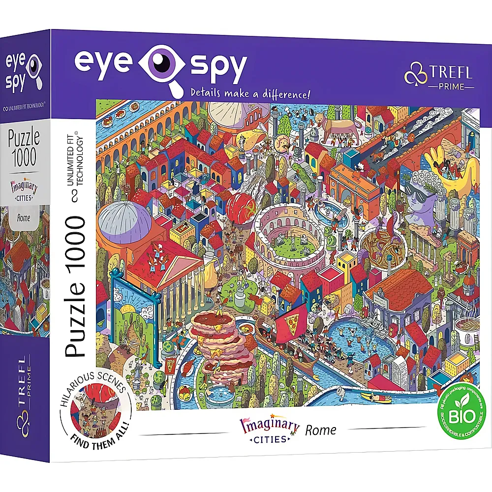 Trefl Puzzle Eye Spy - Imaginary Cities: Rom, Italien - 1000 Teile
