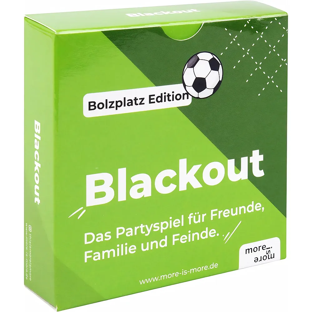 HUCH more is more Blackout - Bolzplatz Edition - Deutsch