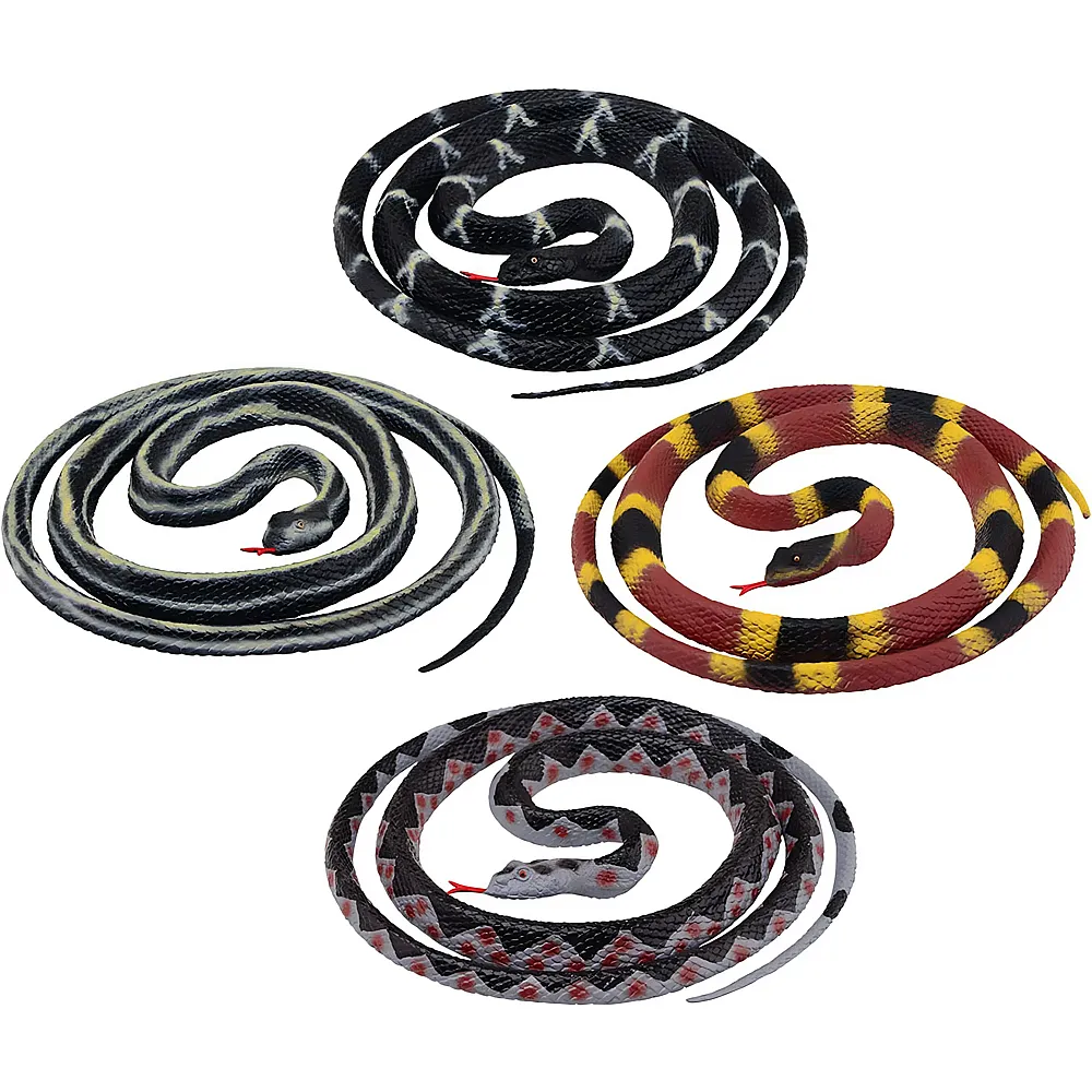 Johntoy Aufgerollte Spielzeugschlange, 20cm