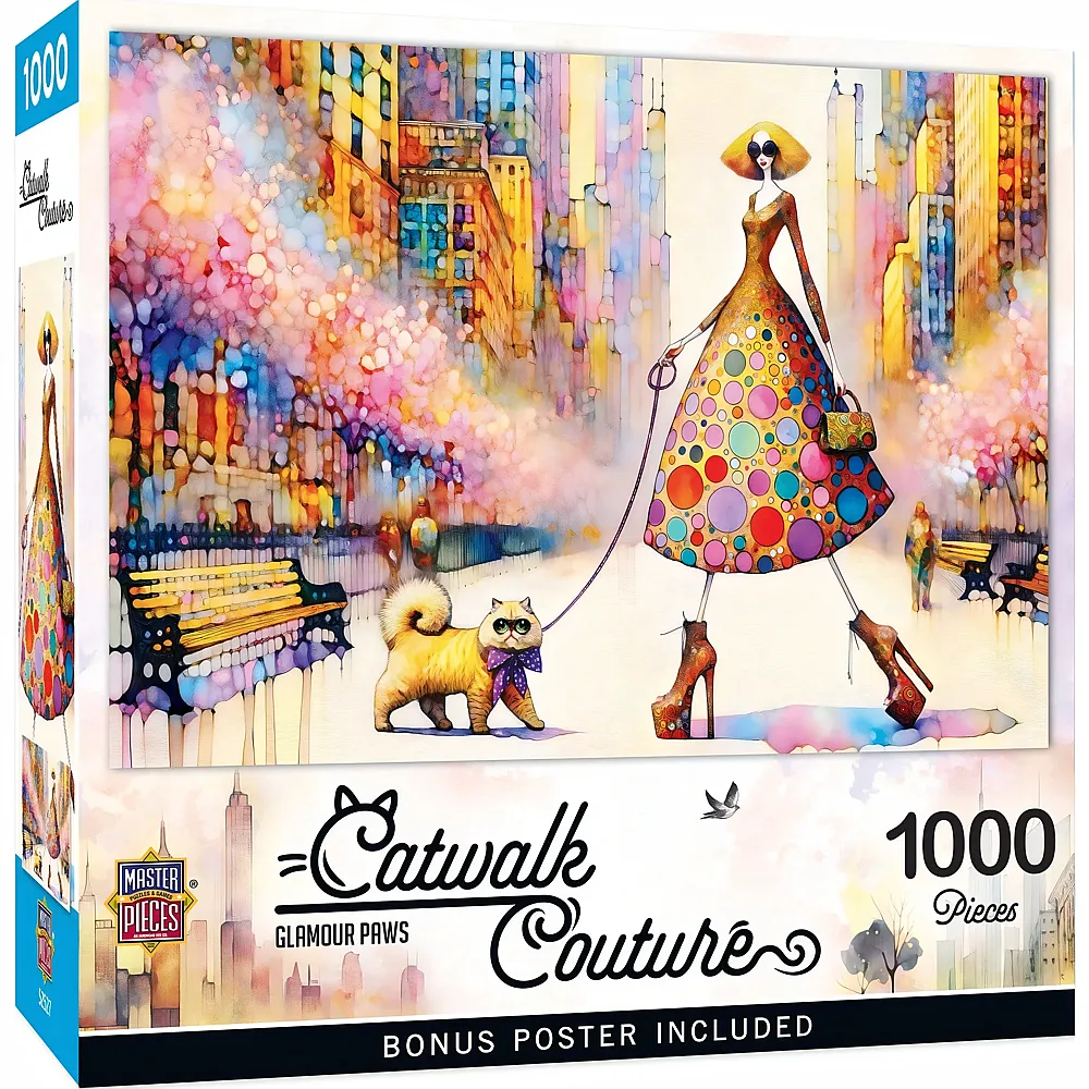 Master Pieces Puzzle Catwalk Couture Glamour�se Pfoten - 1000 Teile