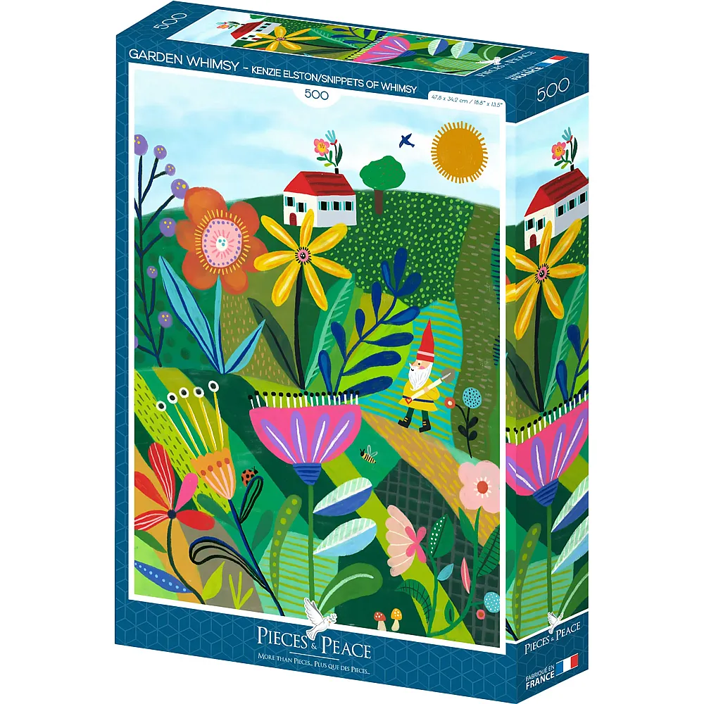 Pieces & Peace Puzzle Garden Whimsy - 500 Teile