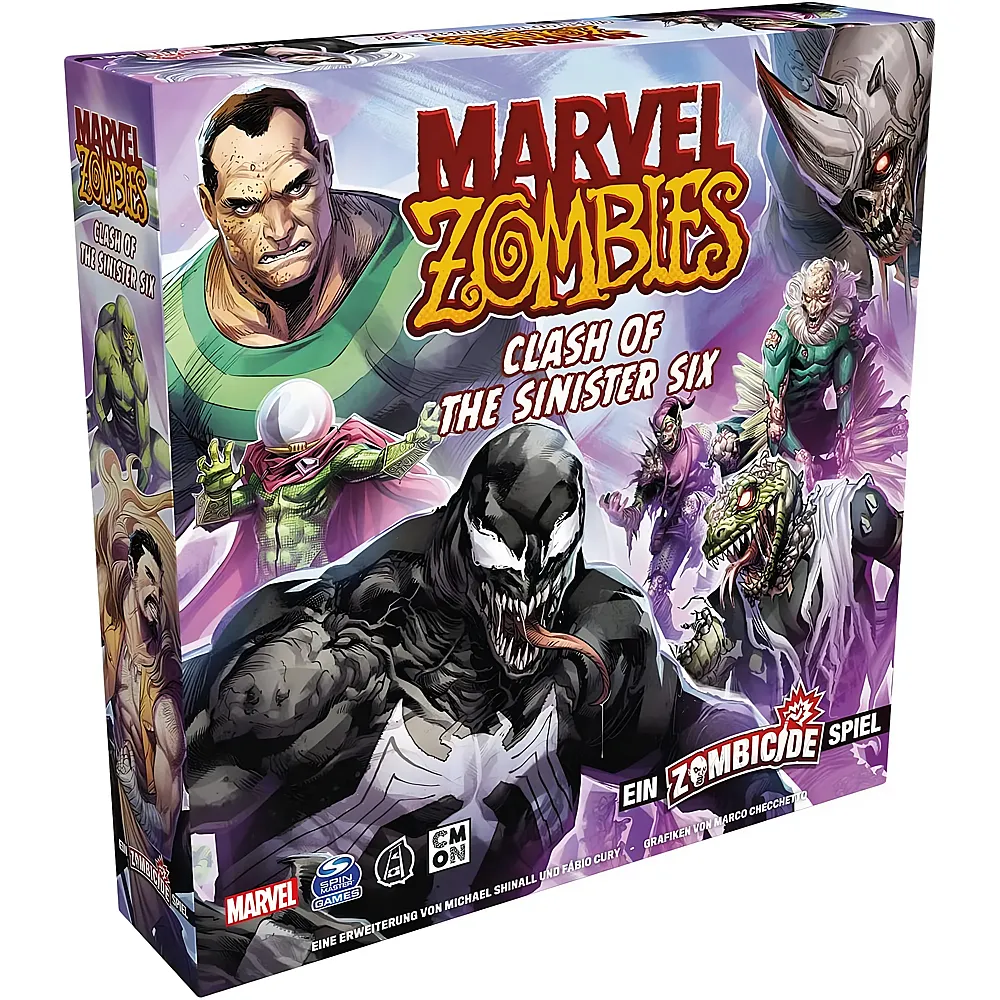 CMON Marvel Zombies: Clash of the Sinister Six  Ein Zombicide Spiel, Erweiterung, Kennerspiel, Dungeon Crawler, 1-6