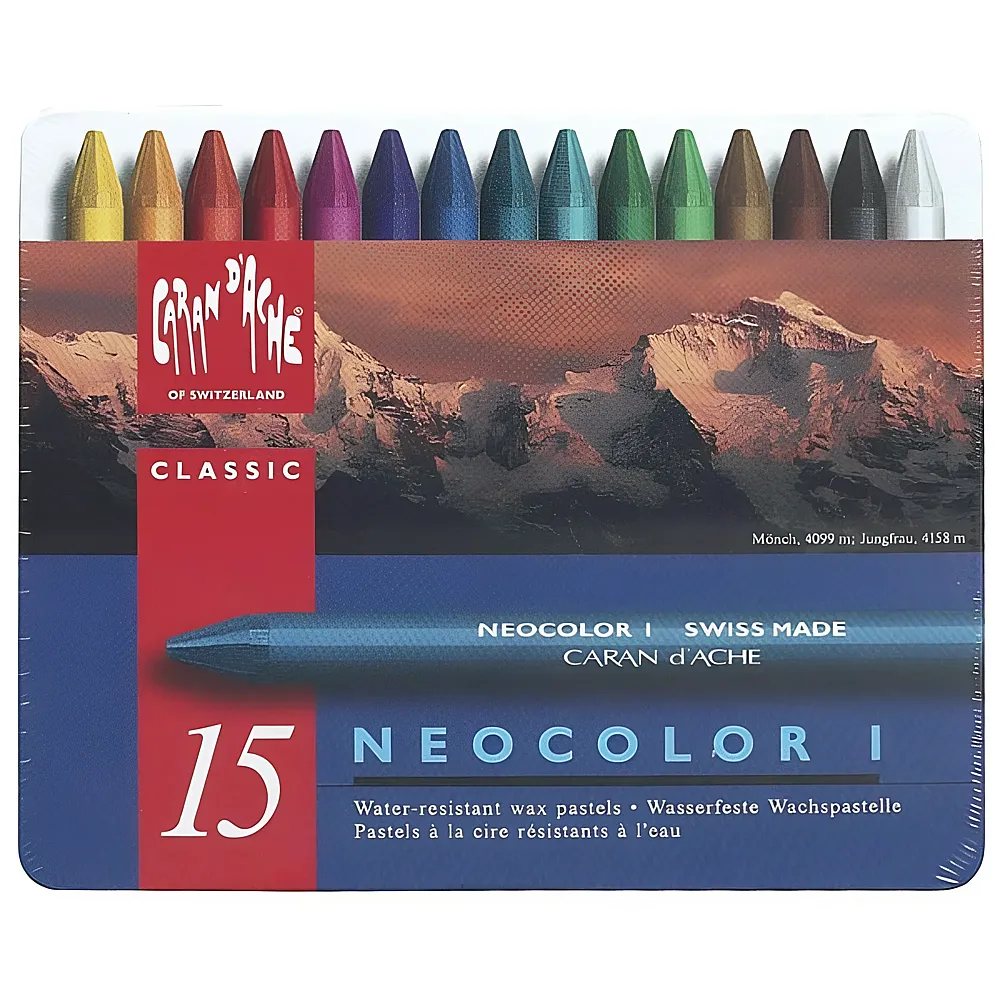 Caran d'Ache Wachsmalstifte Neocolor I 15 | Farbe & Kreide