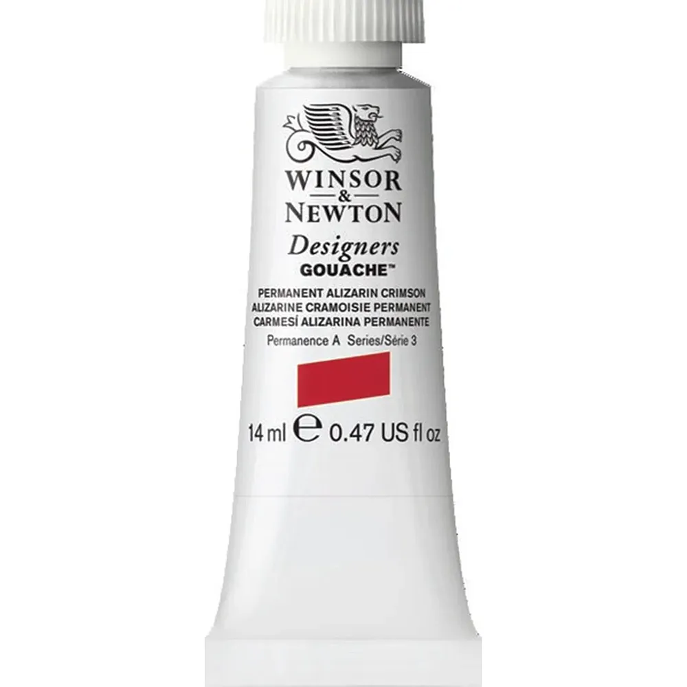 meinspielzeug - Winsor & Newton W&n Designers Gouache 14ml Tube Permanent Alizarinkarmesin
