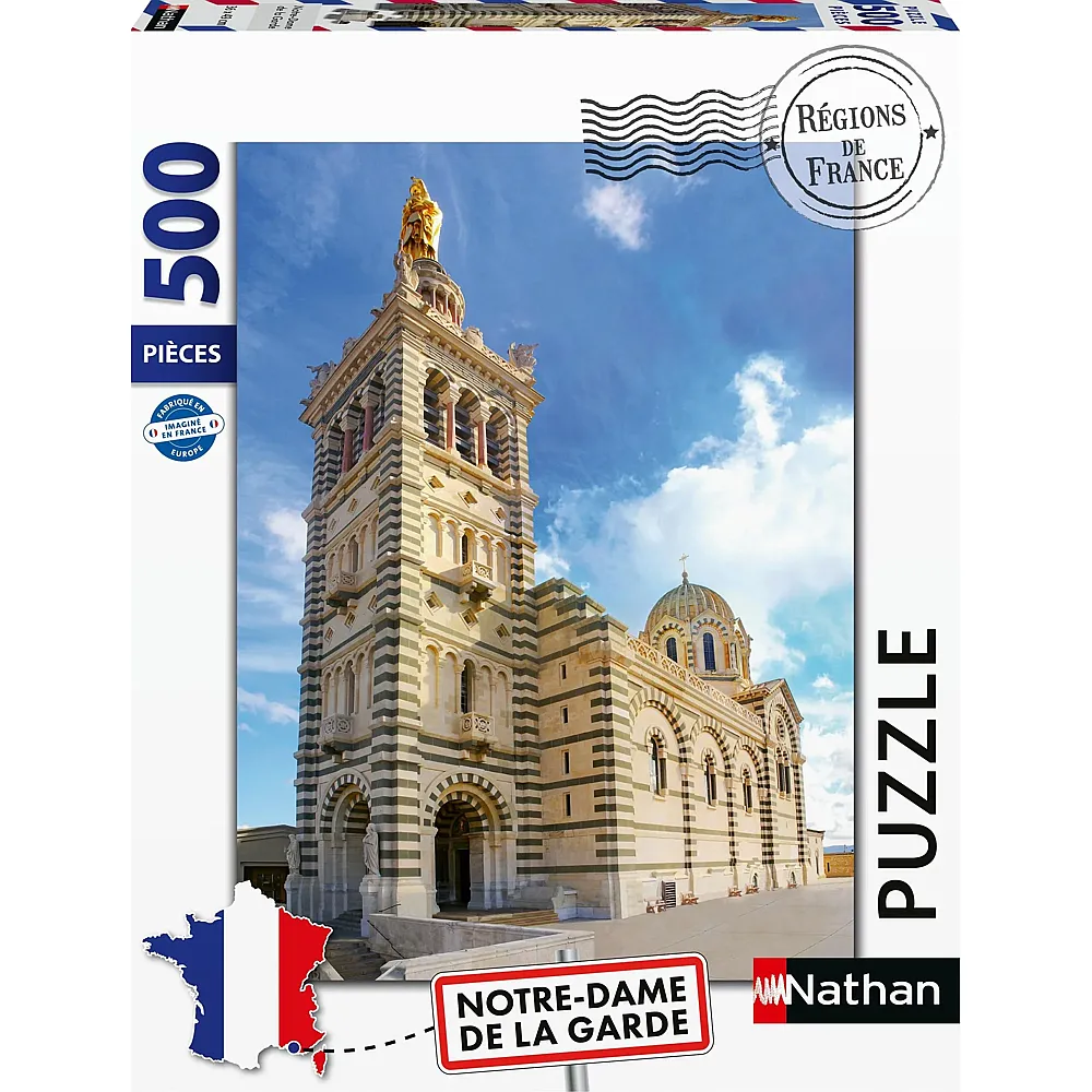 Nathan Puzzle R�gion de France Notre Dame de la Garde 500Teile