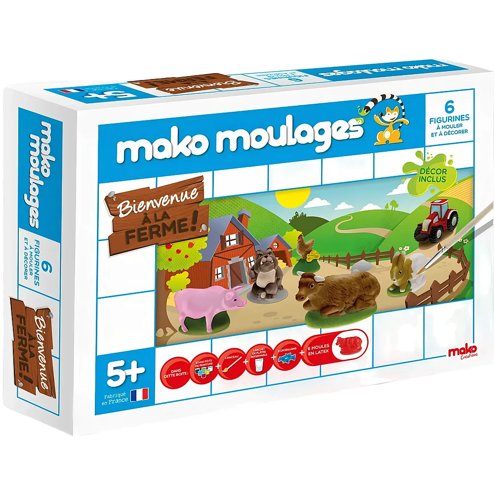 Mako Moulages Mako Coffret Ferme 6 Moules FR