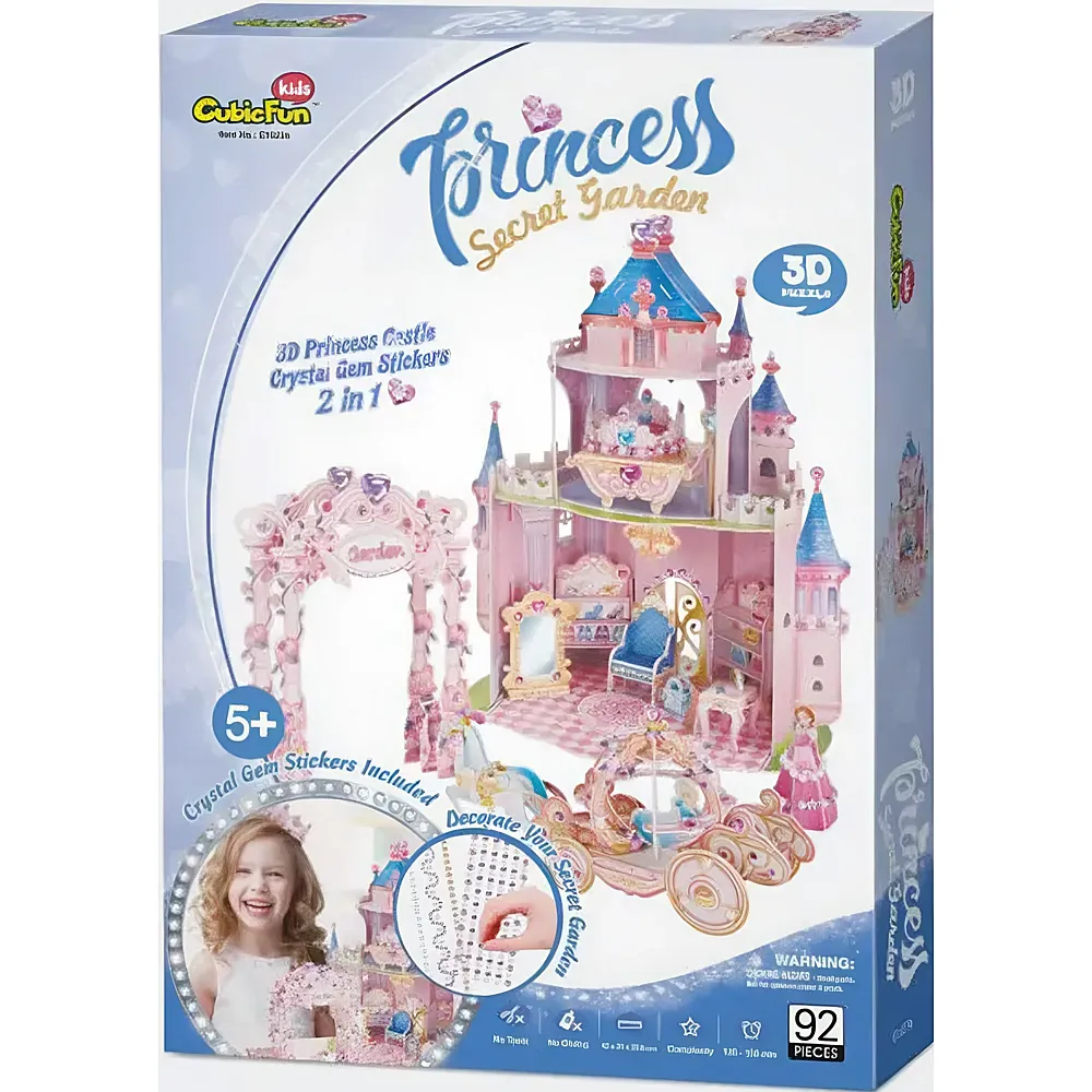 Cubic Fun 3D Puzzle - Princess Secret Garden 92Teile