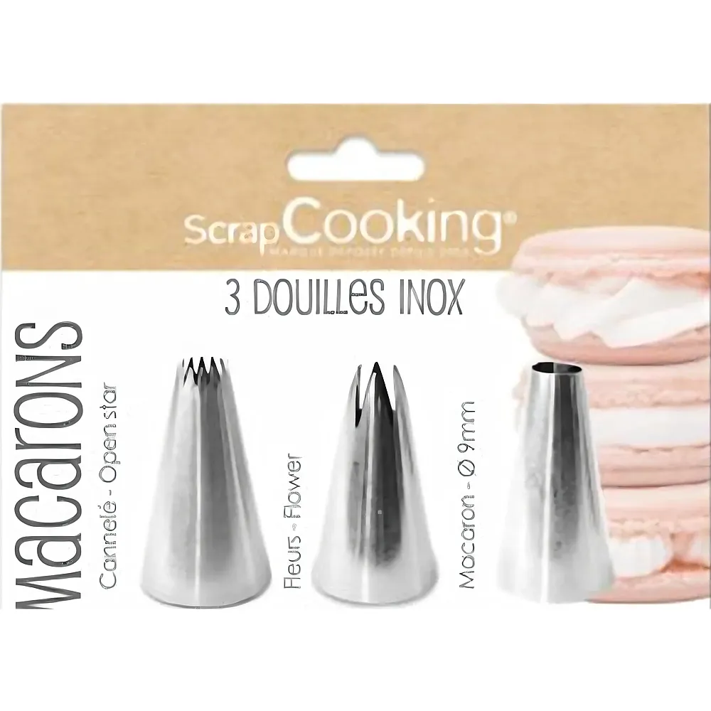 ScrapCooking Spritzt�llen f�r Macarons - 3 Teile