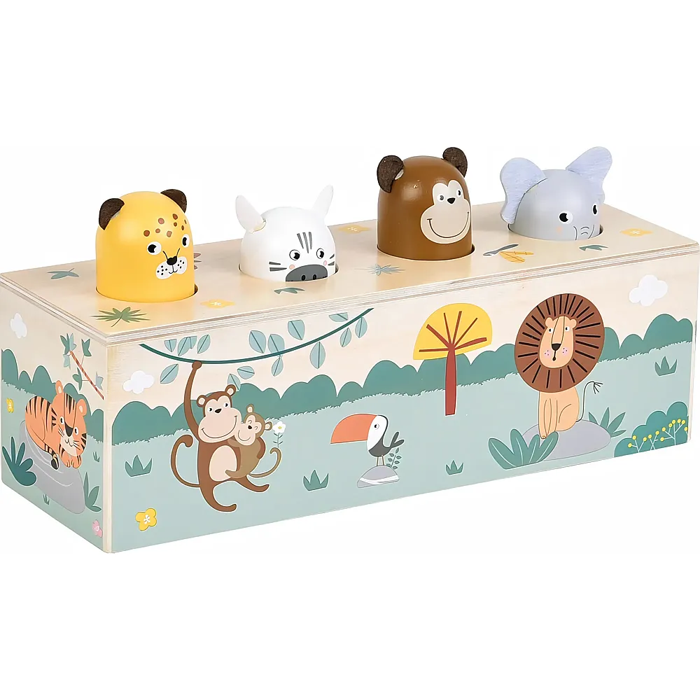 Small Foot  Tanzende Holztiere mit Ger�uschen, Safari FSC