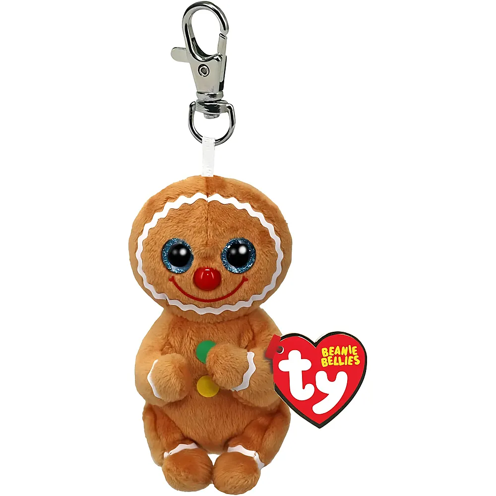 meinspielzeug - Ty Beanie Clips Schl�sselanh�nger Lebkuchenmann - 10 cm | Accessoires