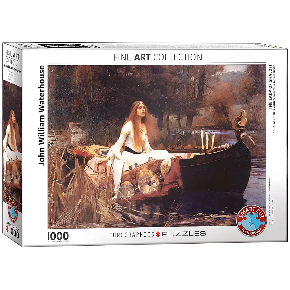 Eurographics Puzzle Waterhouse: Die Lady von Shalott, 1888 1000Teile