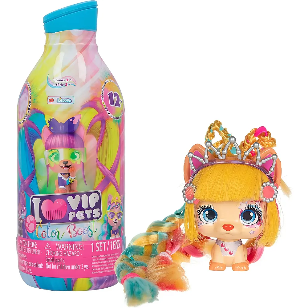 IMC Toys VIP Pets VIP Pets Color Boost  �berraschungs-H�ndchen mit 30cm langen Haaren | Hunde