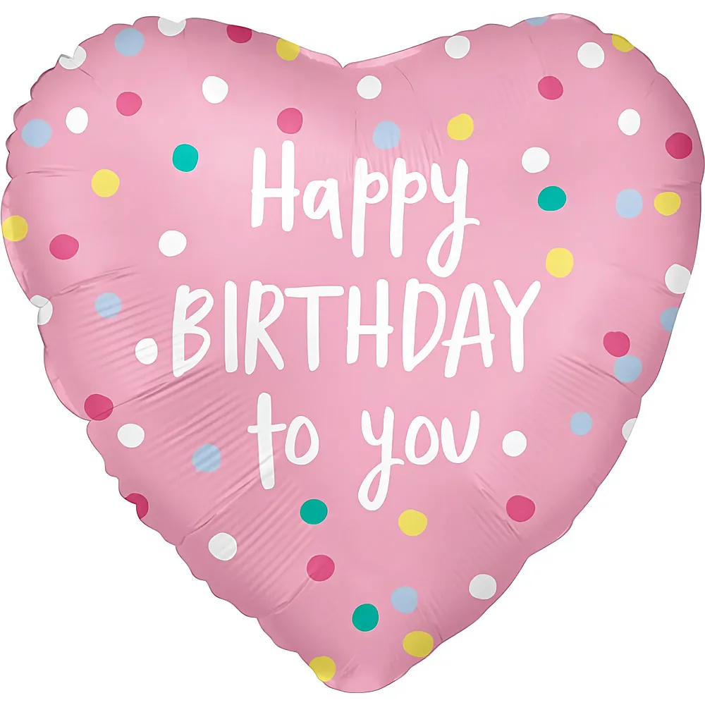 meinspielzeug - Procos Herz Happy Birthday 45cm | Folienballone