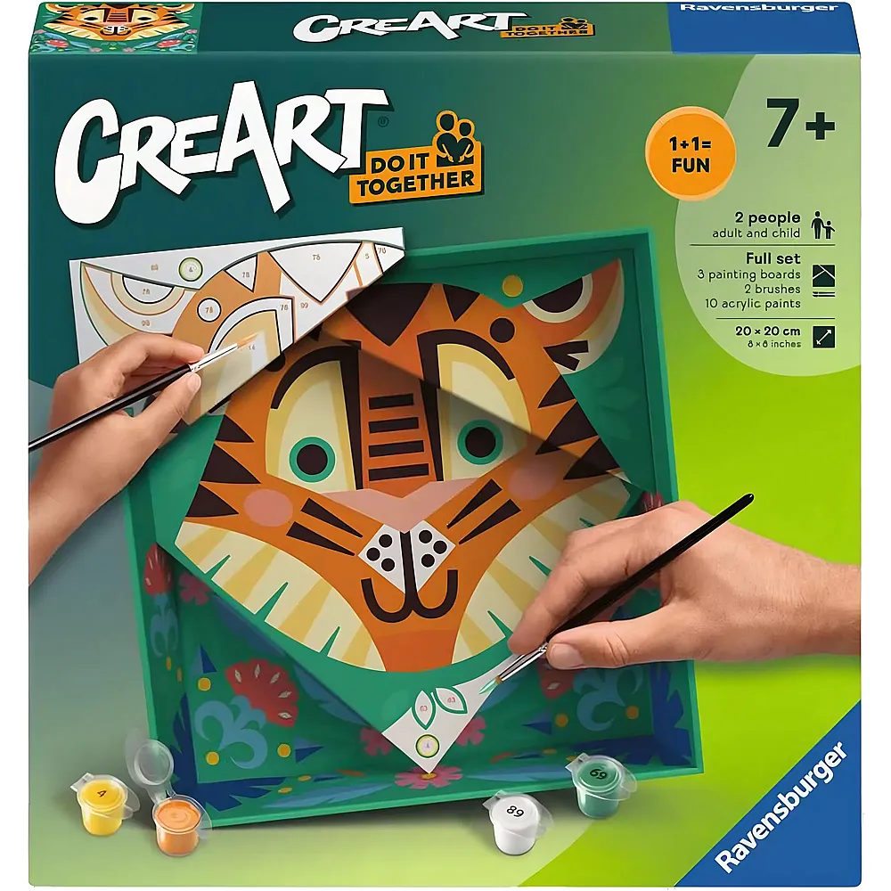 Ravensburger CreArt Do it together - Malen nach Zahlen Tiger