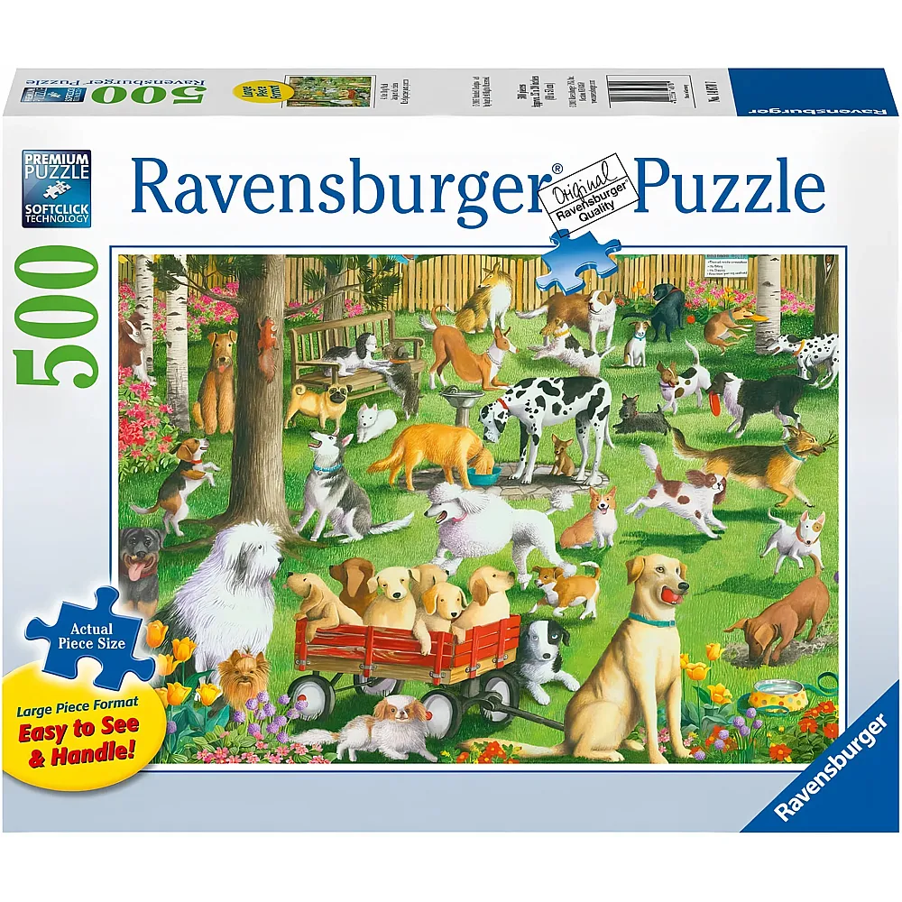 Ravensburger Puzzle Hunde im Park - 500 Teile