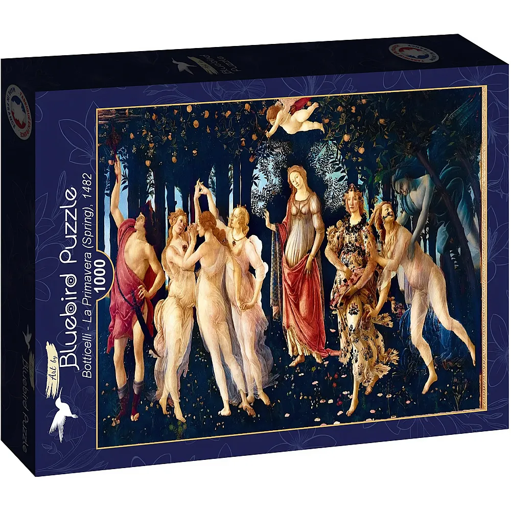 Bluebird Puzzle Sandro Botticelli La Primavera Spring, 1482 - 1000 Teile