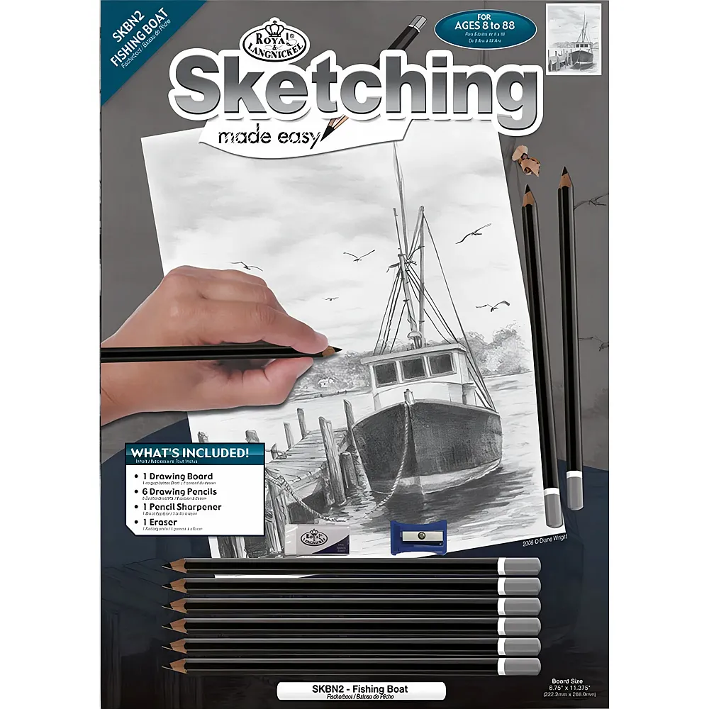 Royal & Langnickel R&l Sketching Std LE Bateau DE Peche 24x33cm - Suche