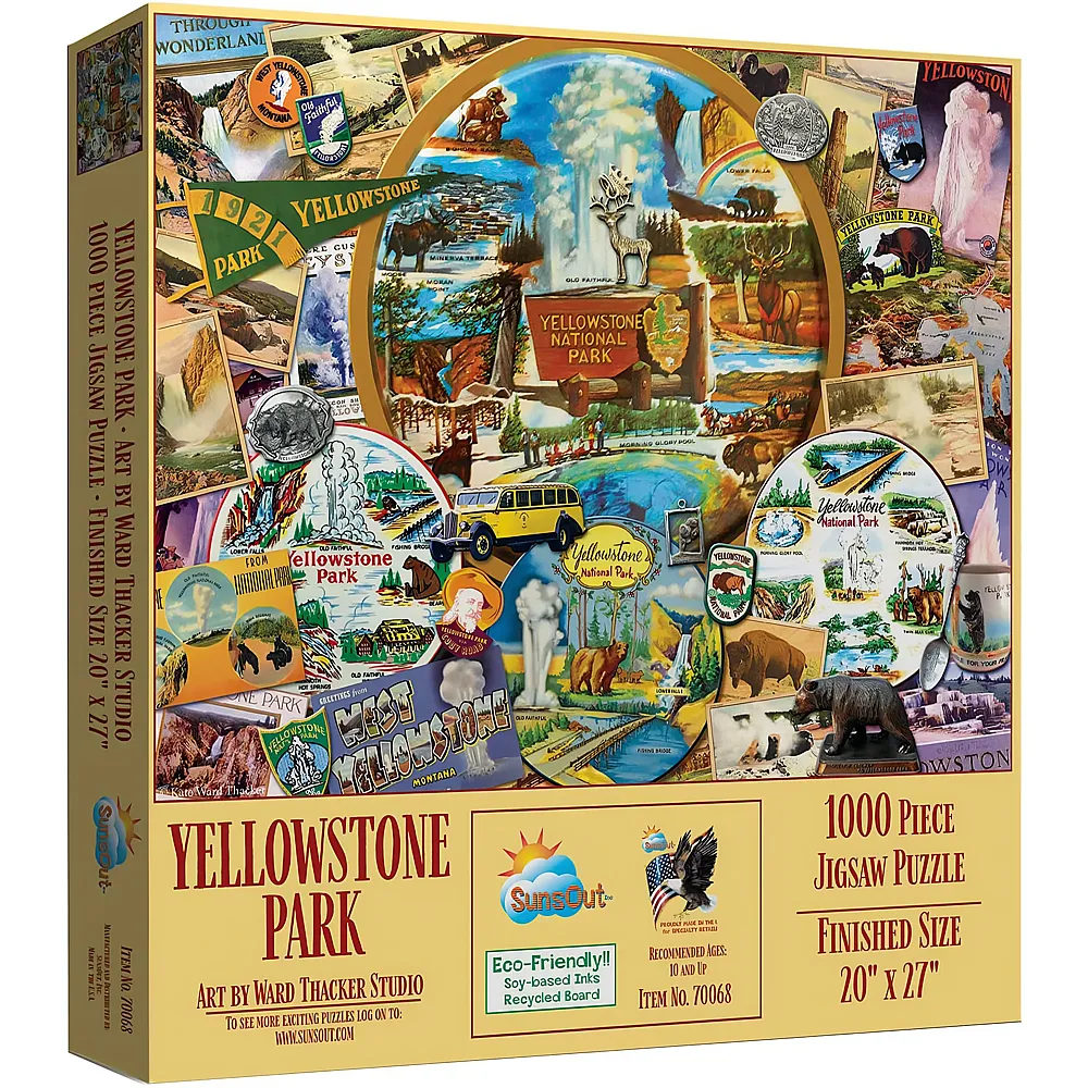 SunsOut Puzzle Ward Thacker Studio Yellowstone - 1000 Teile