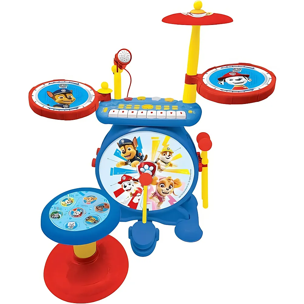 Lexibook Paw Patrol Elektronisches Schlagzeug mit Keyboard