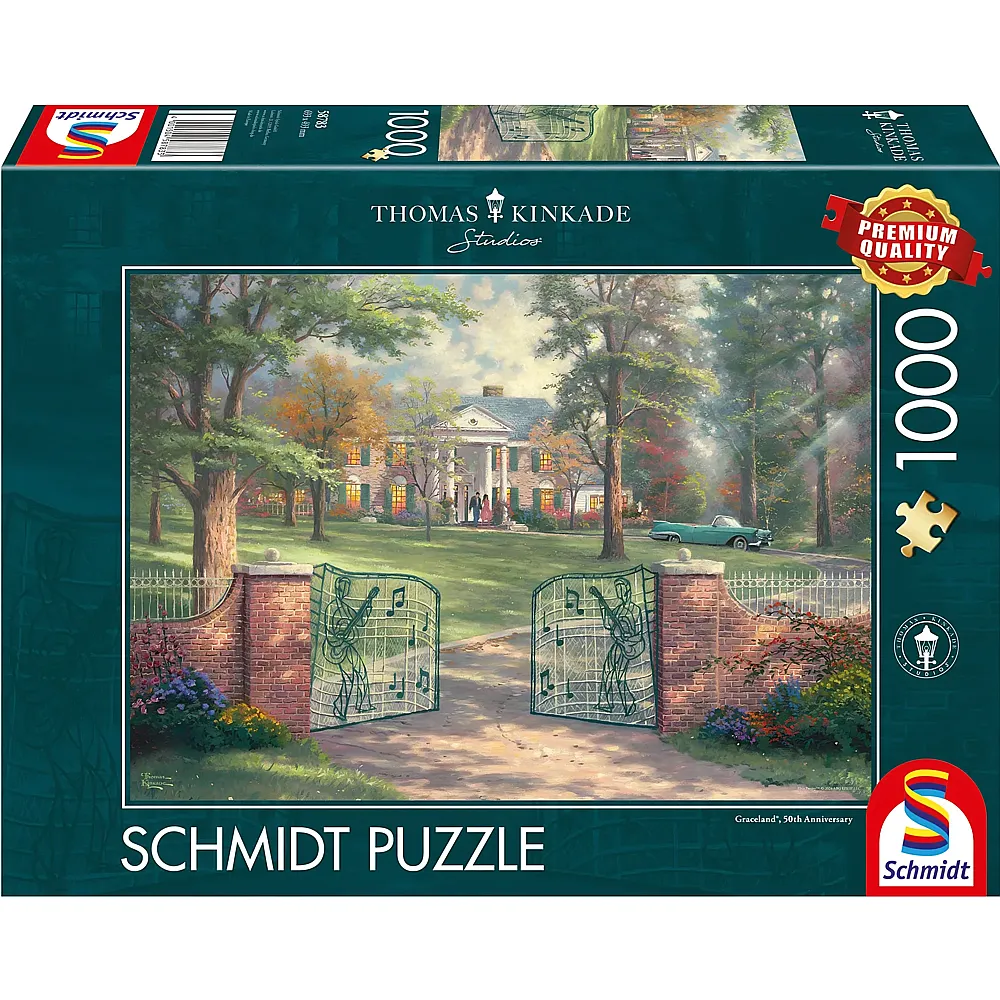 Schmidt Puzzle Thomas Kinkade Graceland 50th Anniversary 1000Teile