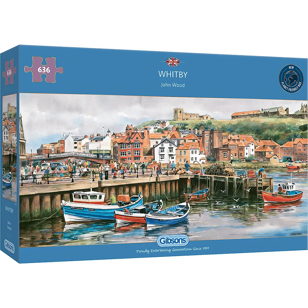 Gibsons Puzzle Panorama Whitby Harbour - 636 Teile
