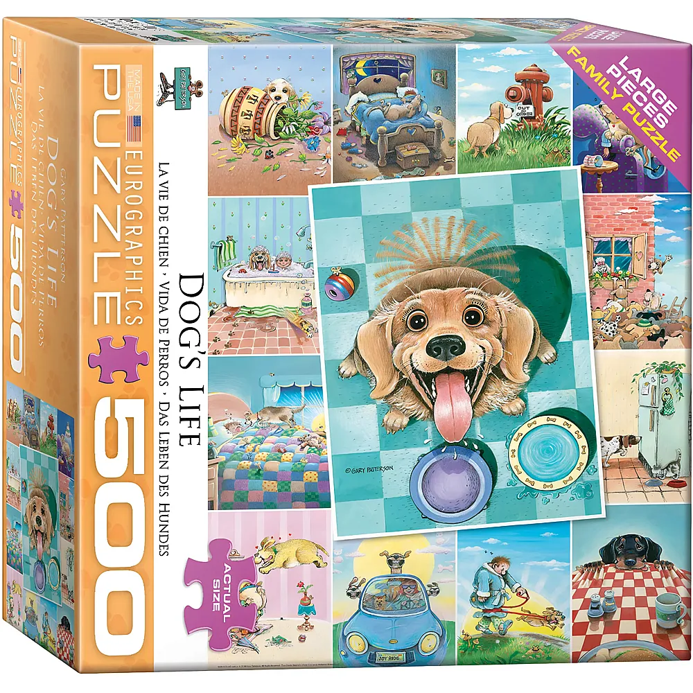 Eurographics Puzzle S�e Hunde Collage - 500 Teile - Puzzle 500 Teile
