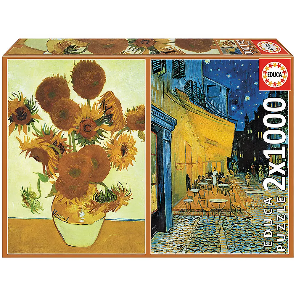 Educa Puzzle 2er Set Art Collection Van Gogh 1000Teile
