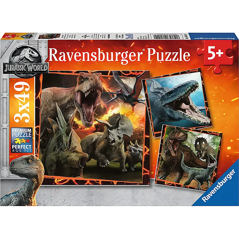 Ravensburger Puzzle Jurassic World Fallen Kingdom 3x49