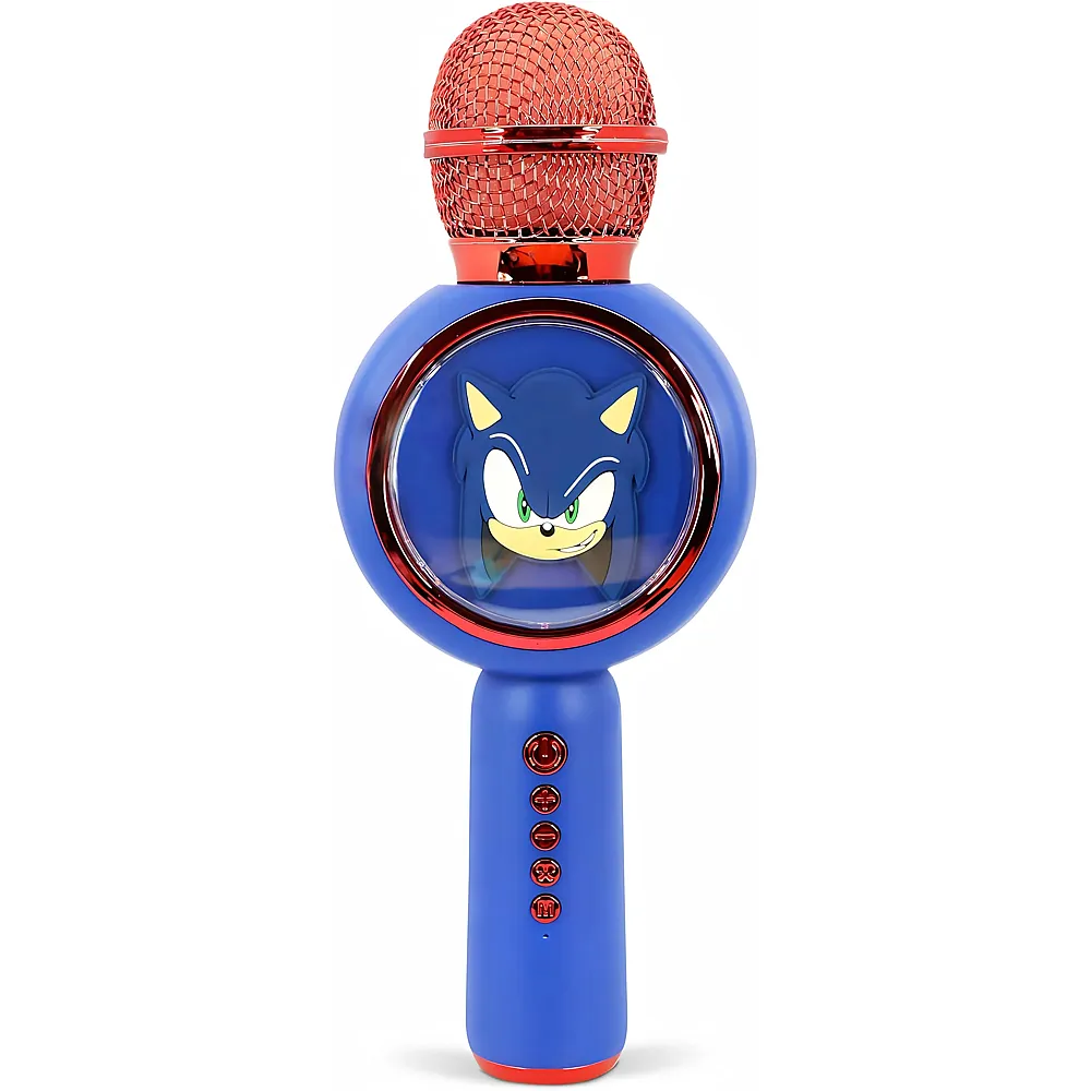 OTL Technologies Sonic Karaoke-Mikrofon mit kabellosem Lautsprecher und LED-Leuchten