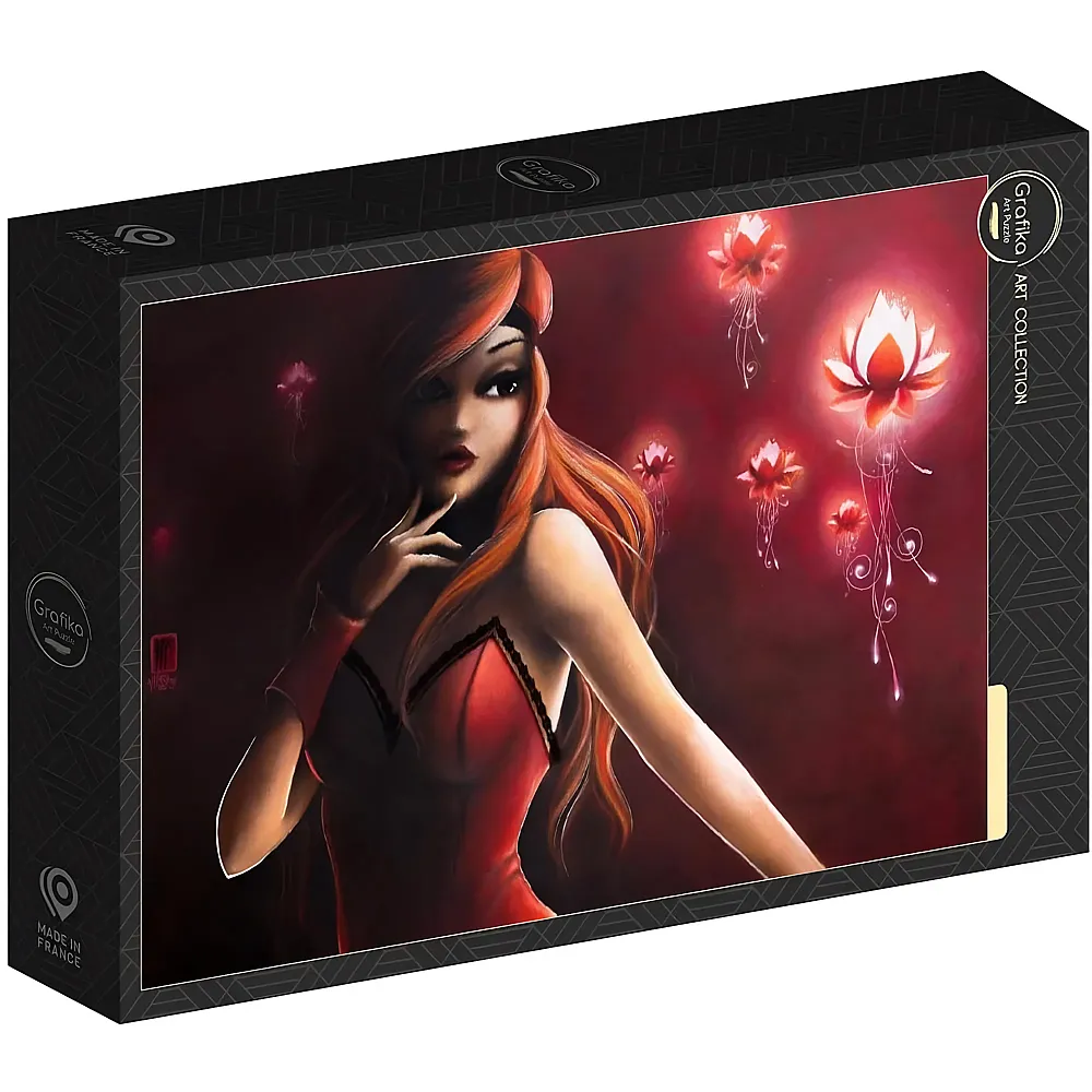 Grafika Puzzle Art Collection Misstigri Red Light Flower 1000Teile
