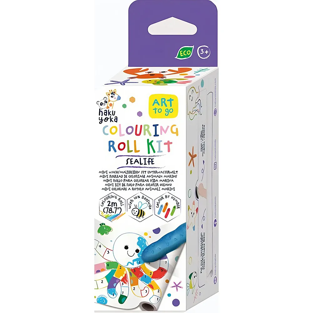 Hakuyoka Mini Malrollenset Sealife
