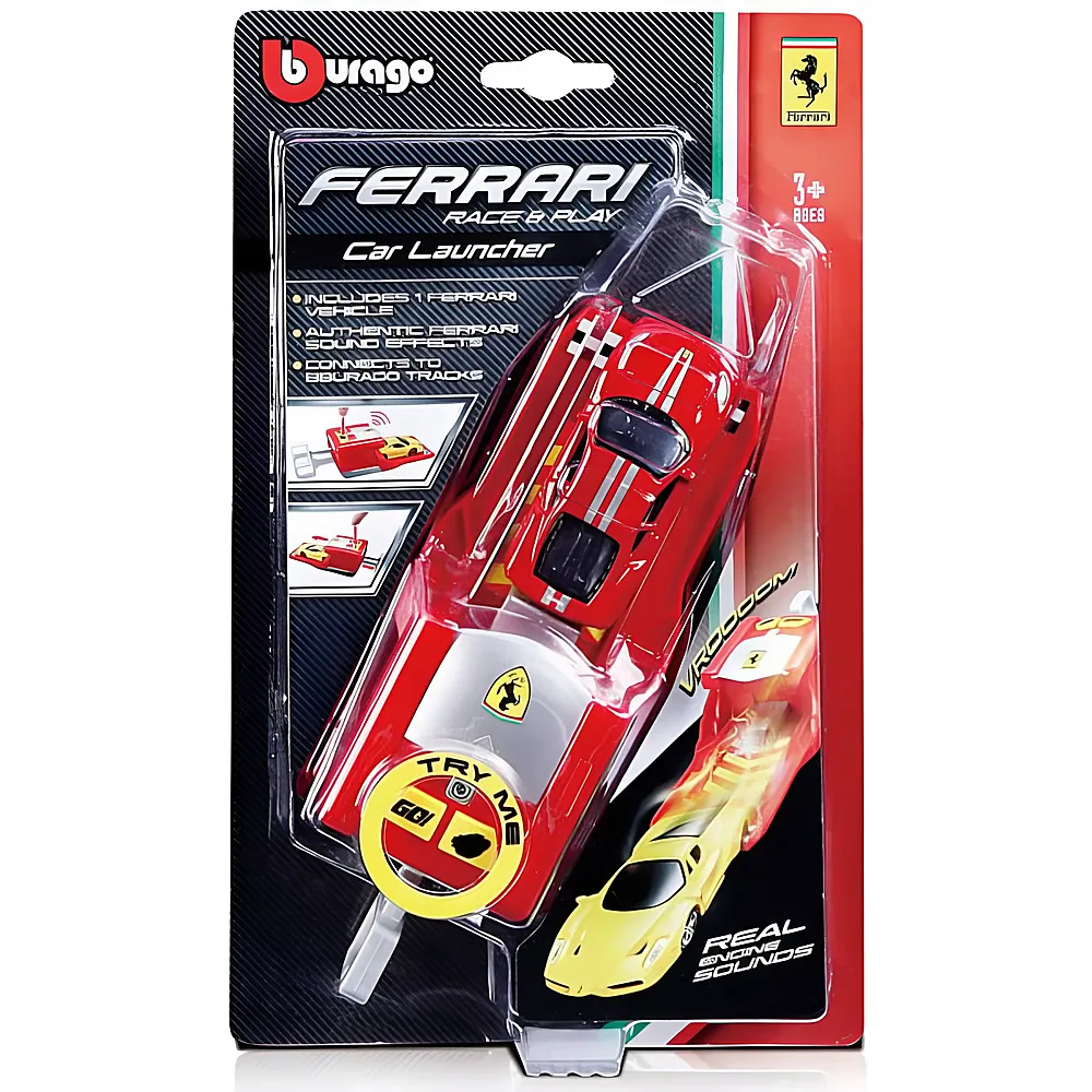 Bburago 1:64 Ferrari Car Launcher mit Sound