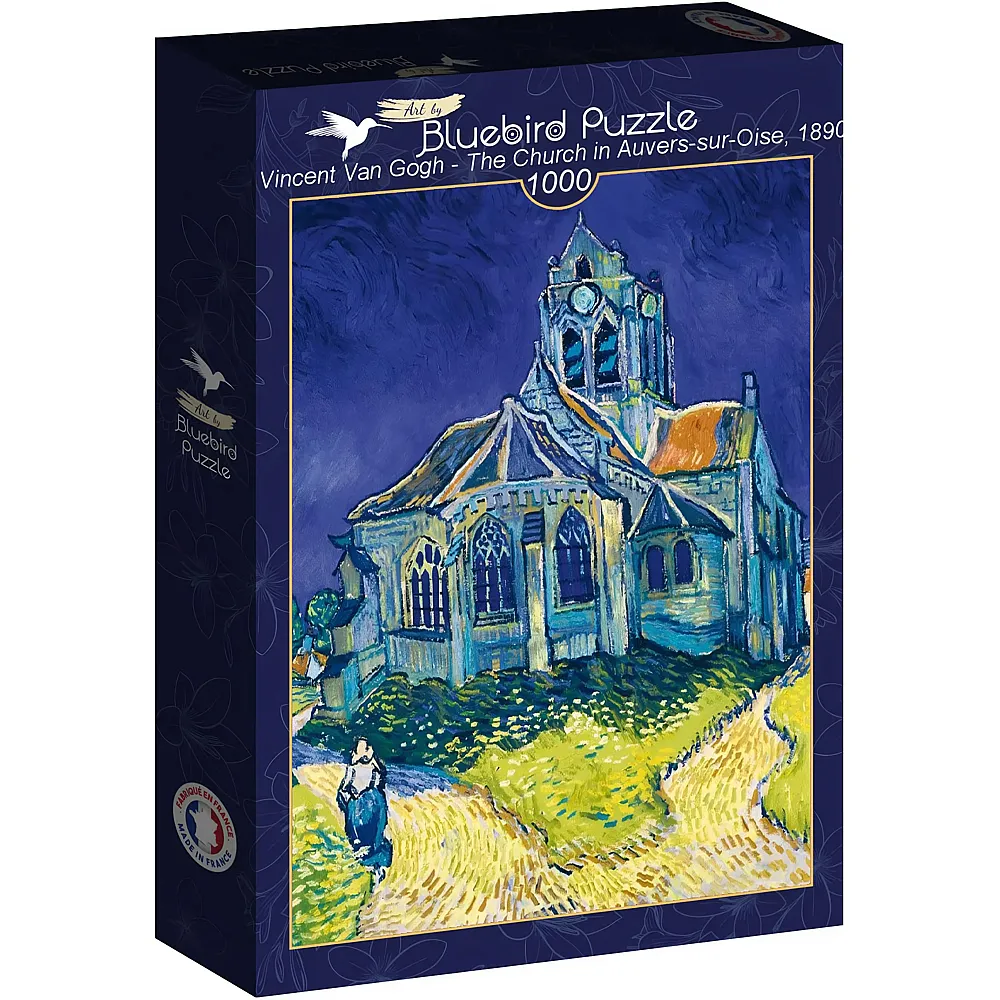 Bluebird Puzzle Vincent Van Gogh The Church in Auvers-sur-Oise, 1890 1000Teile