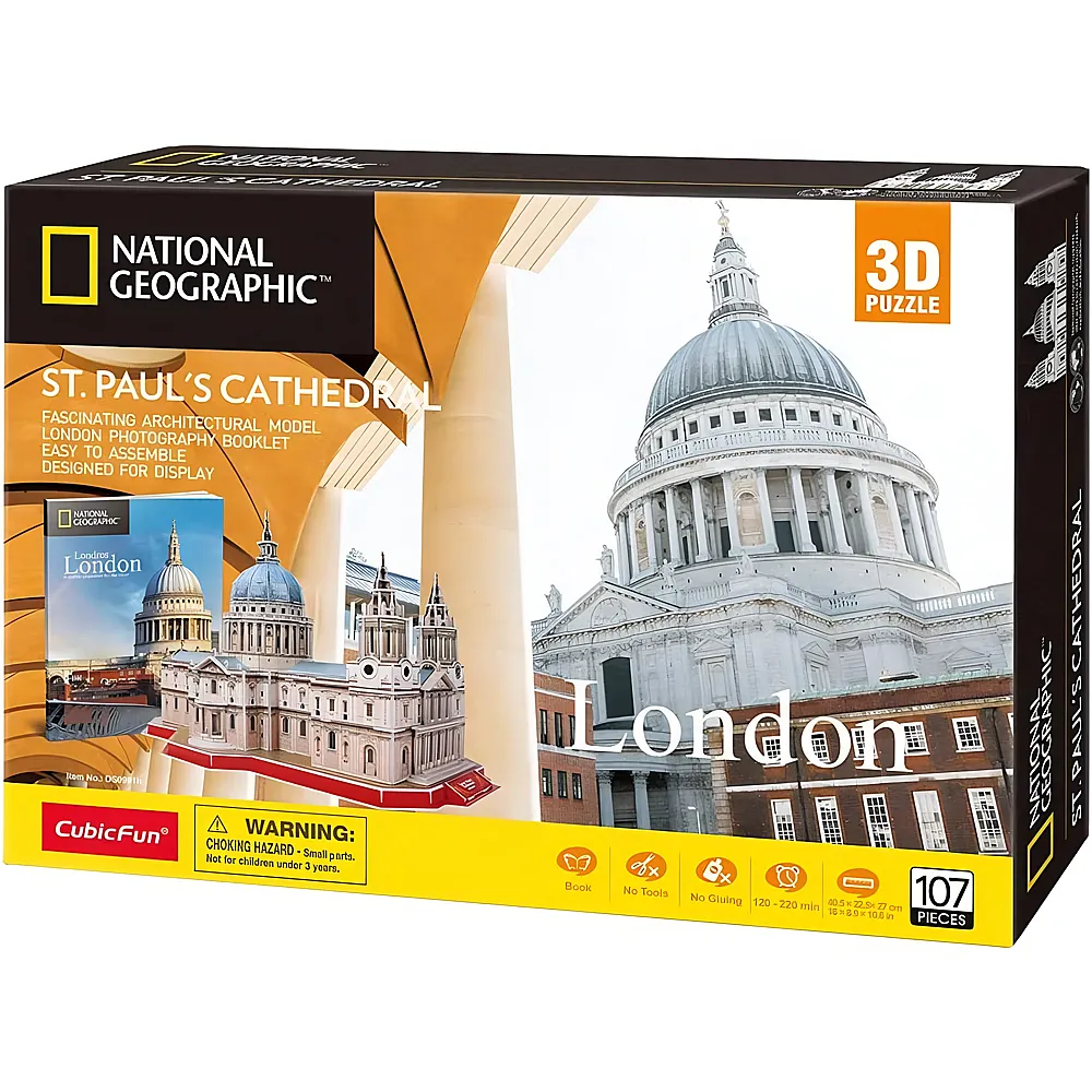 Cubic Fun Kubisches lustiges 3D-Puzzle National Geographic St. Paul Cathedral