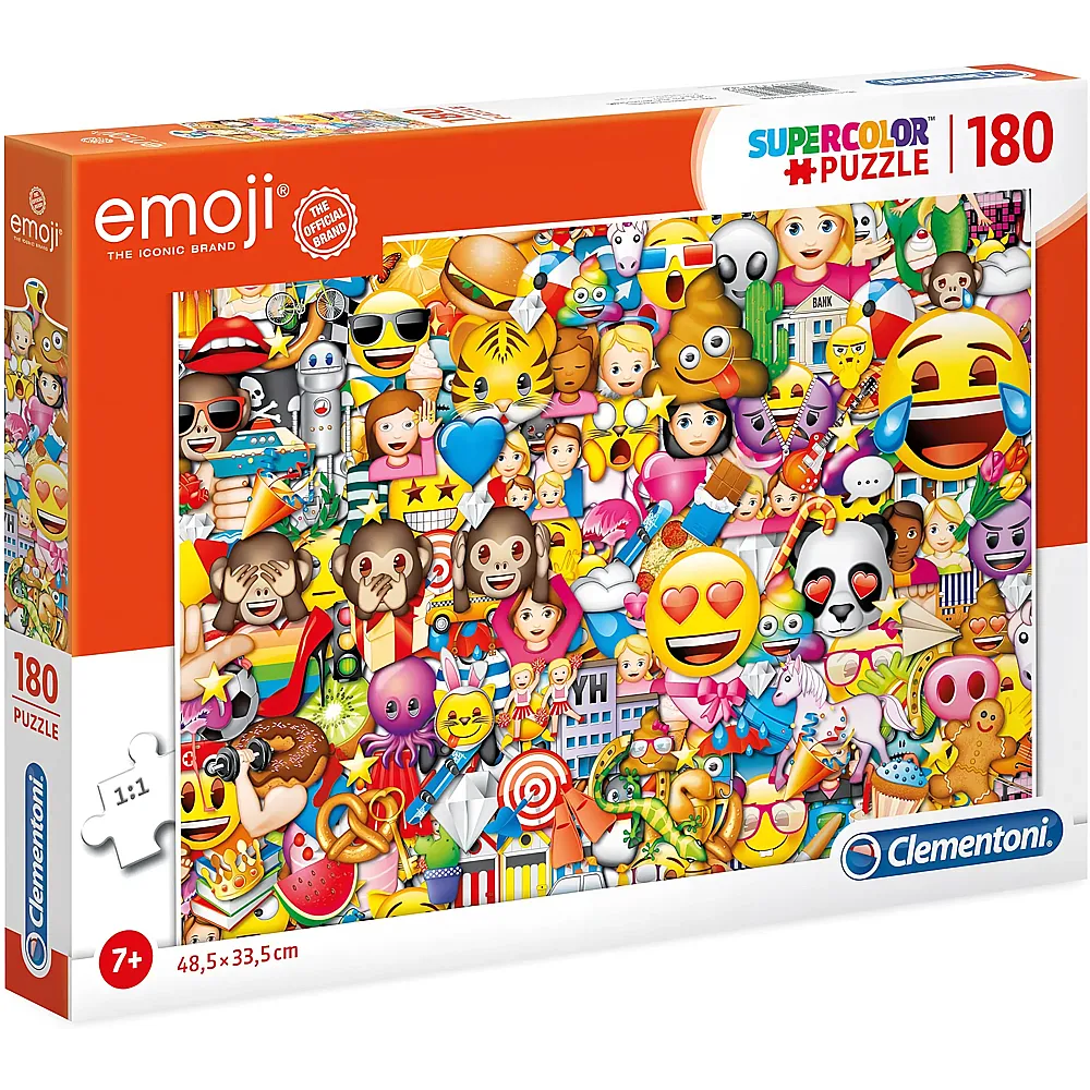 Clementoni Puzzle Supercolor Emoji Emojj - 180 Teile