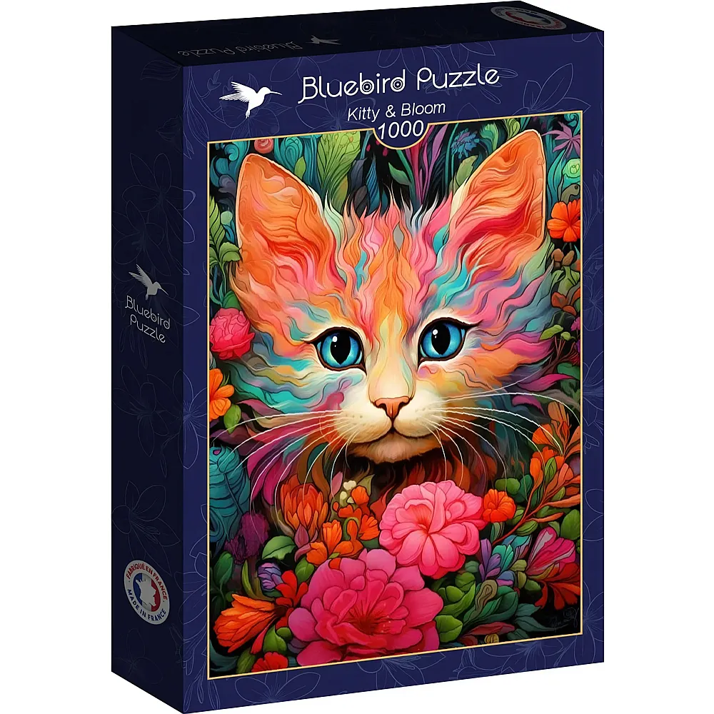 Bluebird Puzzle K�tzchen und Bl�te - 1000 Teile