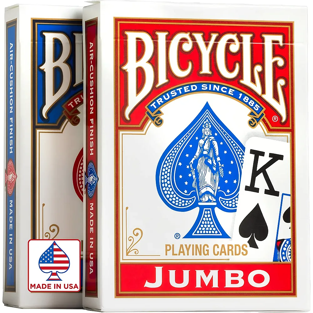 Bicycle Spielkarten Jumbo Rider Back Jumbo Index X2 | Kartenspiele