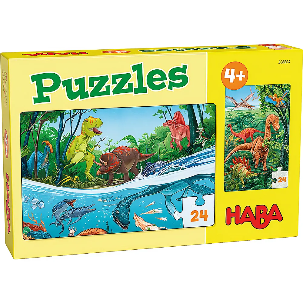 HABA Puzzle Dinos 2x24