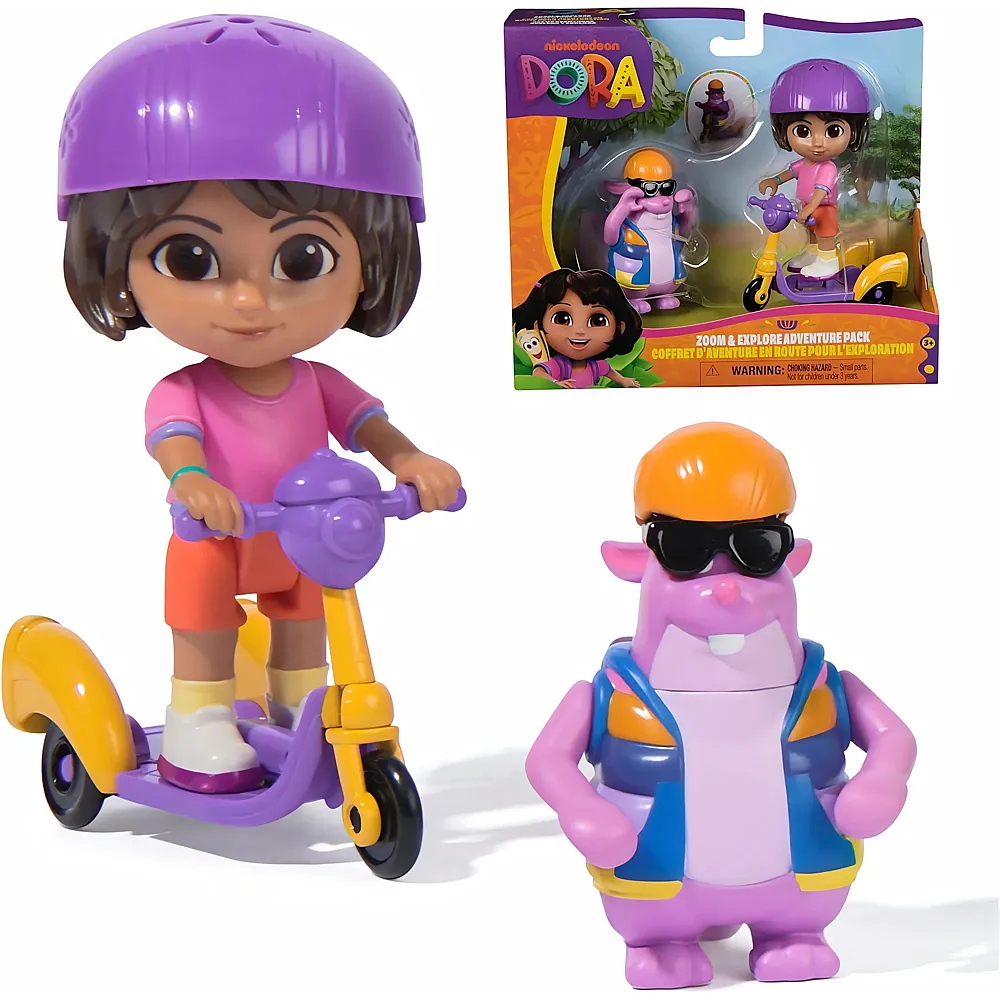 Spin Master Dora Abenteuer Pack mit Eichh�rnchen Tico - Mini-Spielset mit 2 Figuren ca. 9 cm und einem Accessoire mit Funktion, f�r fantasievolles Spielen, f�r Kinder ab 3 Jahren