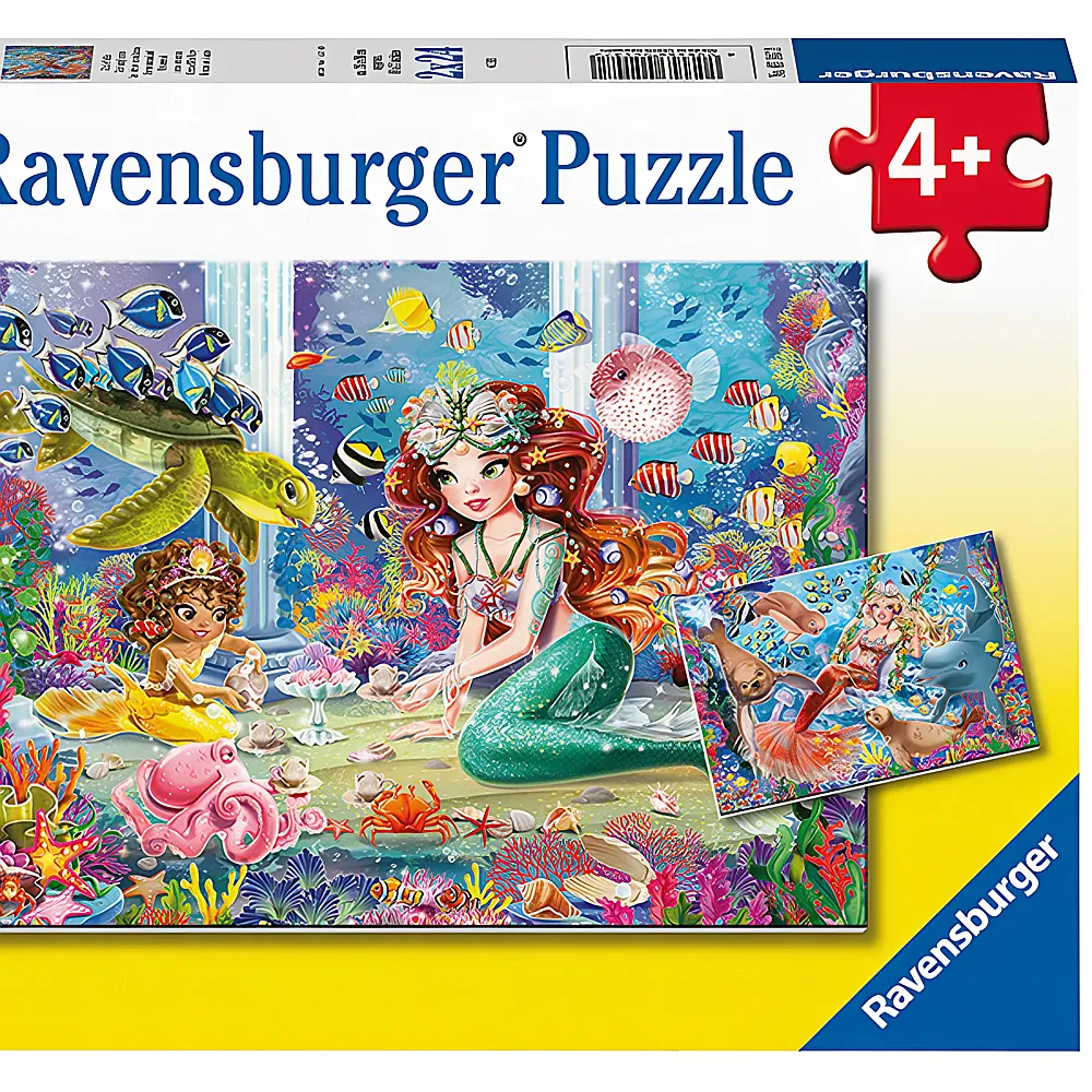 Ravensburger Puzzle Zauberhafte Meerjungfrauen 2x24