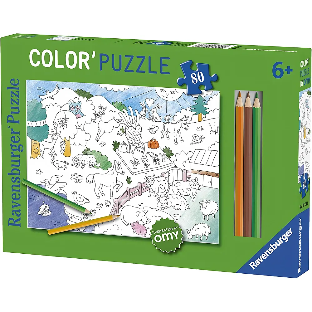 Ravensburger Color Puzzle - Tiere