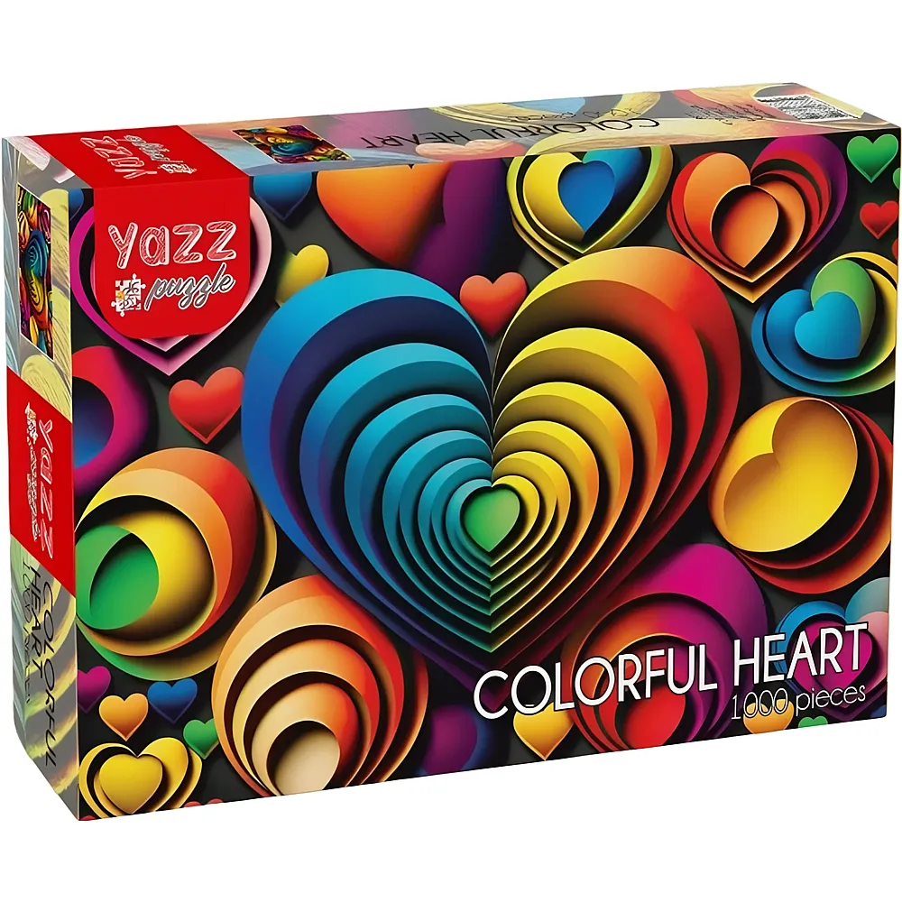 Yazz Puzzle Colorful Heart - 1000 Teile