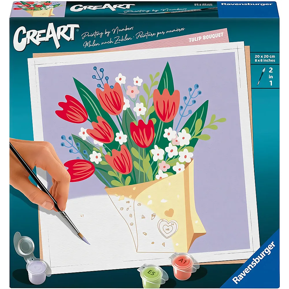 Ravensburger CreArt Malen nach Zahlen Tulpenstrauss