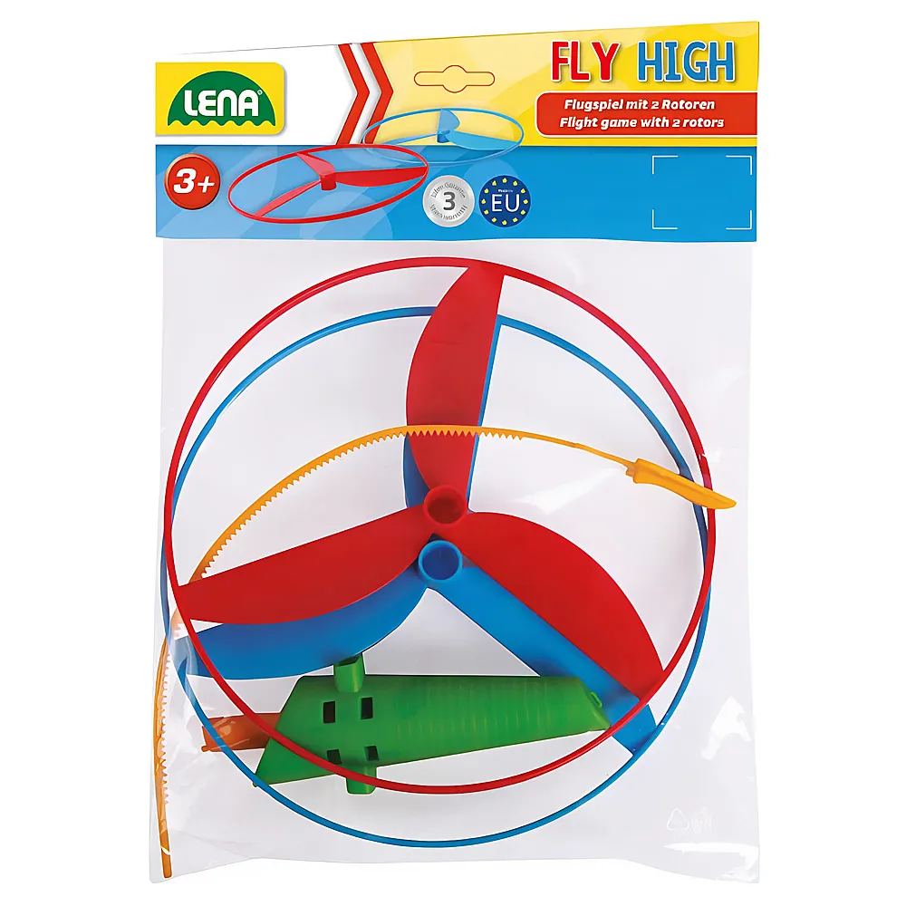 LENA Flugkreisel mit 2 Rotoren  20 cm | Wurfspiele