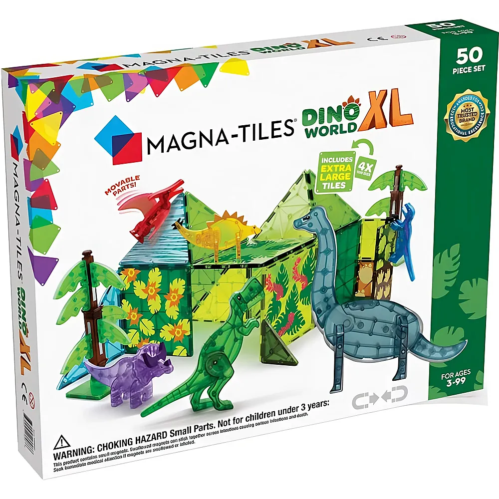 Magna-Tiles Dino World XL Set 50Teile