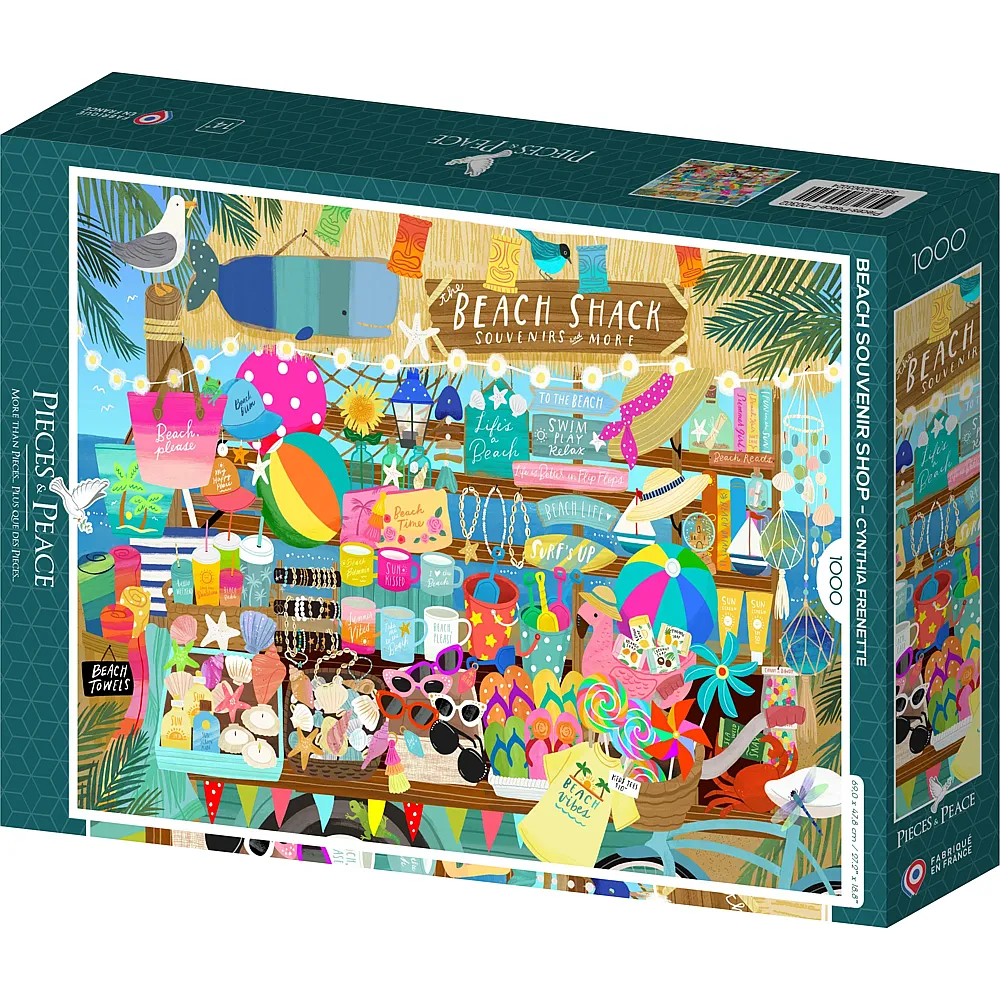 Pieces & Peace Puzzle Cynthia Frenette Strand-Souvenirshop 1000Teile