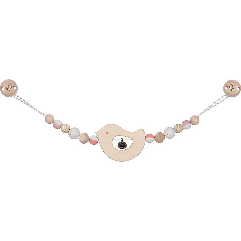 meinspielzeug - Goki Baby Kinderwagenkette Vogel - 40 cm | Kinderwagenketten