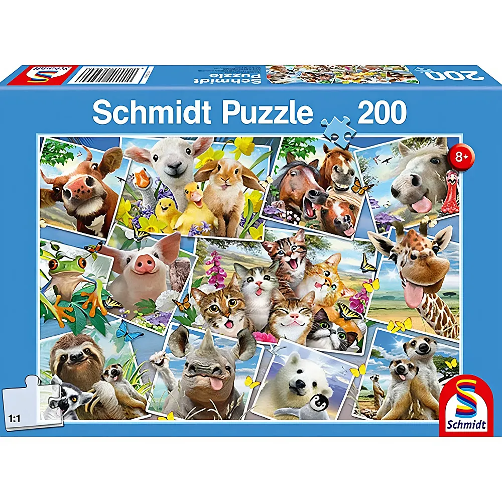 Schmidt Puzzle Tierische Selfies 200Teile