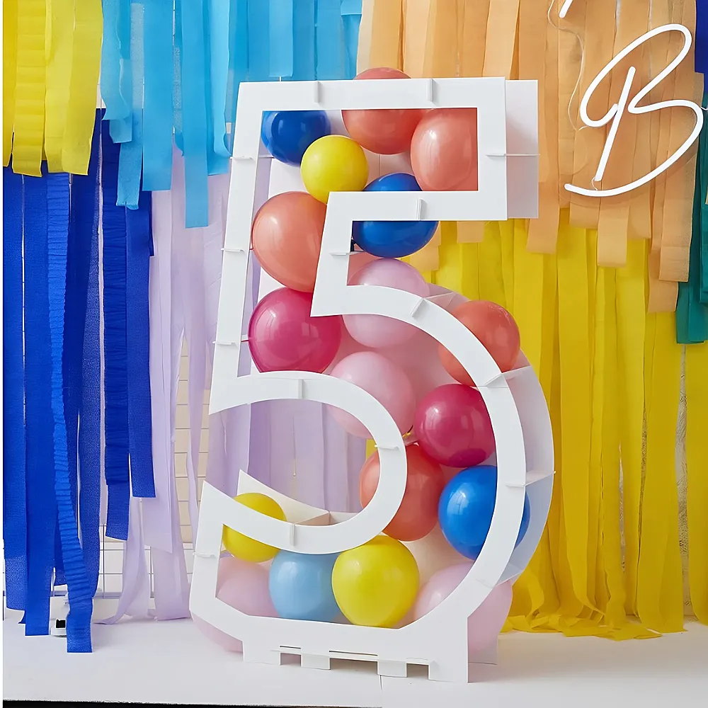 Gingerray Ballon-St�nder Zahl 5 ohne Ballons